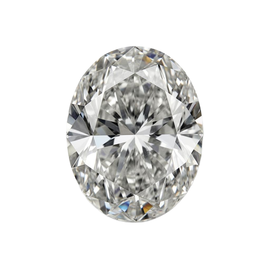 Oval cut diamond